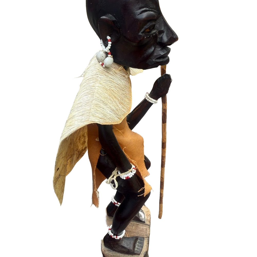 Maasai Warriors Tribal Figurines from Kenya. Sold as a pair. - Picture 6 of 11